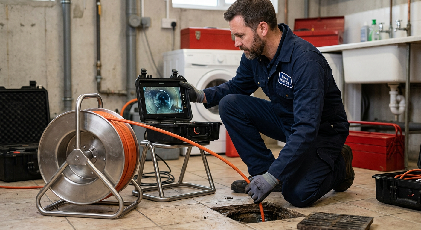 Inspection caméra endoscopique de canalisation à Montreuil
